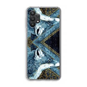 CaseCompany Golden Fox: Samsung Galaxy A32 5G Transparant Hoesje