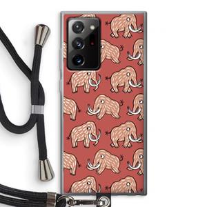 CaseCompany Mammoet: Samsung Galaxy Note 20 Ultra / Note 20 Ultra 5G Transparant Hoesje met koord