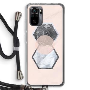 CaseCompany Creatieve toets: Xiaomi Redmi Note 10 Pro Transparant Hoesje met koord