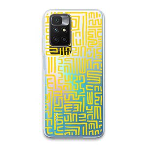 CaseCompany Majorelle Blue Print: Xiaomi Redmi 10 Transparant Hoesje