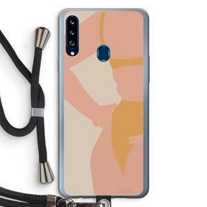 CaseCompany Bikini body: Samsung Galaxy A20s Transparant Hoesje met koord