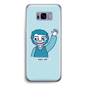 CaseCompany Zwaai: Samsung Galaxy S8 Transparant Hoesje