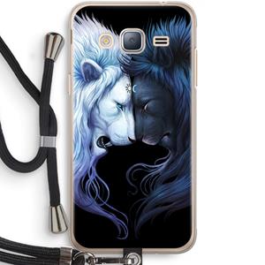 CaseCompany Brotherhood: Samsung Galaxy J3 (2016) Transparant Hoesje met koord