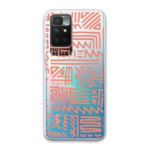 CaseCompany Marrakech Pink: Xiaomi Redmi 10 Transparant Hoesje