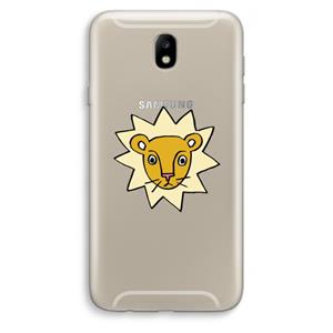 CaseCompany Kleine leeuw: Samsung Galaxy J7 (2017) Transparant Hoesje