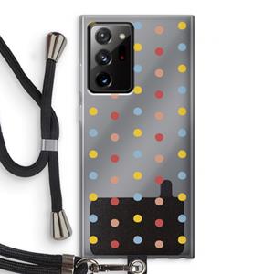 CaseCompany Bollen: Samsung Galaxy Note 20 Ultra / Note 20 Ultra 5G Transparant Hoesje met koord