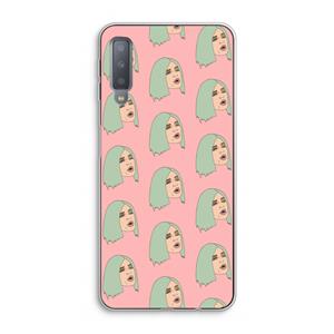 CaseCompany King Kylie: Samsung Galaxy A7 (2018) Transparant Hoesje