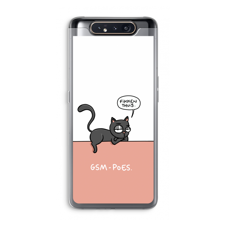 CaseCompany GSM poes: Samsung Galaxy A80 Transparant Hoesje