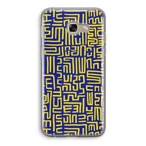 CaseCompany Majorelle Blue Print: Samsung Galaxy A5 (2017) Transparant Hoesje