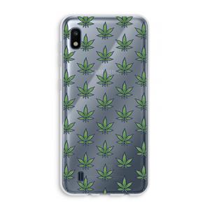 CaseCompany Weed: Samsung Galaxy A10 Transparant Hoesje