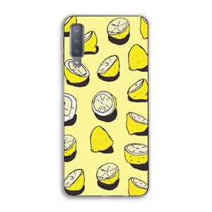 CaseCompany When Life Gives You Lemons...: Samsung Galaxy A7 (2018) Transparant Hoesje