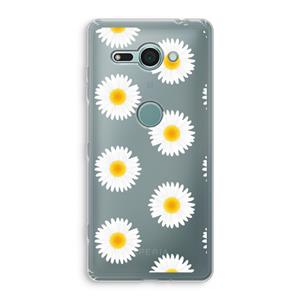 CaseCompany Margrietjes: Sony Xperia XZ2 Compact Transparant Hoesje