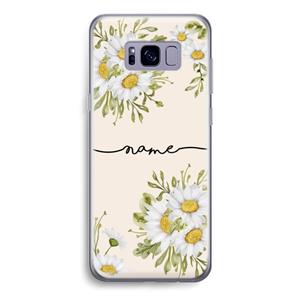 CaseCompany Daisies: Samsung Galaxy S8 Transparant Hoesje