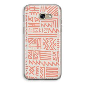 CaseCompany Marrakech Pink: Samsung Galaxy A5 (2017) Transparant Hoesje