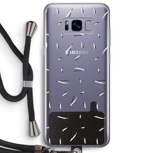 CaseCompany Hipster stripes: Samsung Galaxy S8 Plus Transparant Hoesje met koord