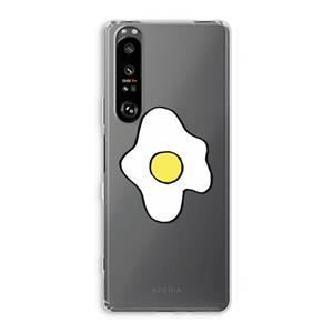 CaseCompany Spiegelei: Sony Xperia 1 III Transparant Hoesje
