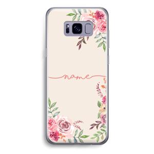 CaseCompany Rozen: Samsung Galaxy S8 Transparant Hoesje