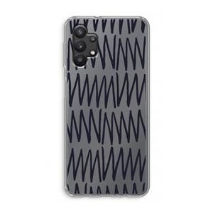 CaseCompany Marrakech Zigzag: Samsung Galaxy A32 5G Transparant Hoesje