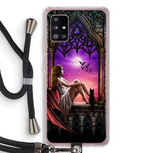 CaseCompany Kinderen van de nacht: Samsung Galaxy A51 5G Transparant Hoesje met koord
