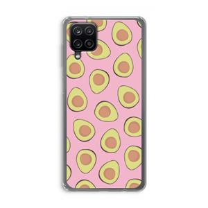 CaseCompany Dancing avocados: Samsung Galaxy A12 Transparant Hoesje