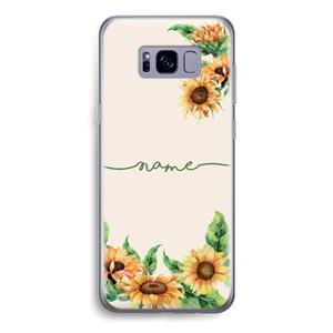 CaseCompany Zonnebloemen: Samsung Galaxy S8 Transparant Hoesje