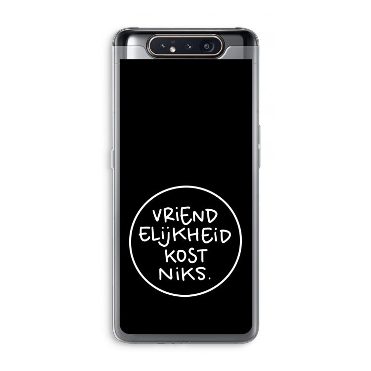 CaseCompany Vriendelijkheid: Samsung Galaxy A80 Transparant Hoesje