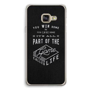 CaseCompany Life: Samsung Galaxy A3 (2016) Transparant Hoesje