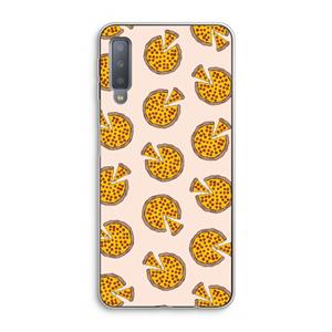 CaseCompany You Had Me At Pizza: Samsung Galaxy A7 (2018) Transparant Hoesje