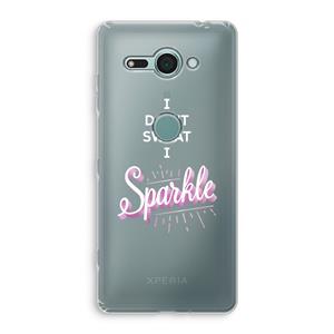 CaseCompany Sparkle quote: Sony Xperia XZ2 Compact Transparant Hoesje