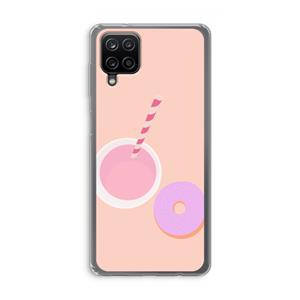 CaseCompany Donut: Samsung Galaxy A12 Transparant Hoesje