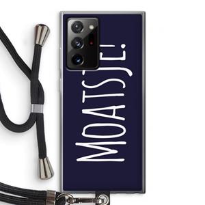 CaseCompany Moatsje!: Samsung Galaxy Note 20 Ultra / Note 20 Ultra 5G Transparant Hoesje met koord