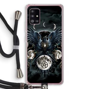 CaseCompany Sinister Wings: Samsung Galaxy A51 5G Transparant Hoesje met koord