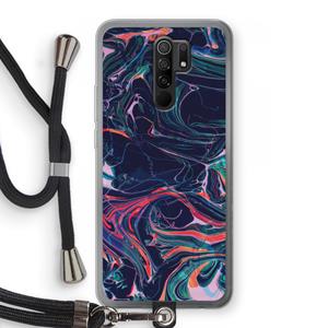 CaseCompany Light Years Beyond: Xiaomi Redmi 9 Transparant Hoesje met koord