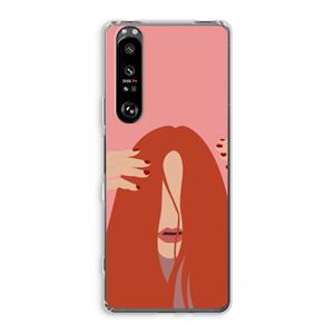 CaseCompany Woke up like this: Sony Xperia 1 III Transparant Hoesje