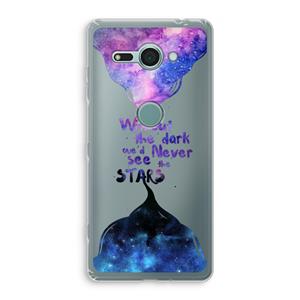 CaseCompany Stars quote: Sony Xperia XZ2 Compact Transparant Hoesje