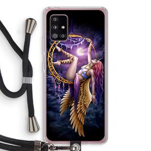 CaseCompany Aerial Angel: Samsung Galaxy A51 5G Transparant Hoesje met koord