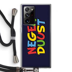 CaseCompany 90's One: Samsung Galaxy Note 20 Ultra / Note 20 Ultra 5G Transparant Hoesje met koord