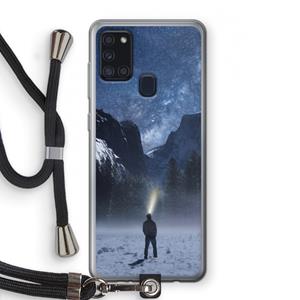 CaseCompany Wanderlust: Samsung Galaxy A21s Transparant Hoesje met koord
