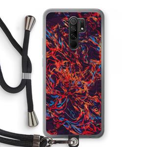 CaseCompany Lucifer: Xiaomi Redmi 9 Transparant Hoesje met koord