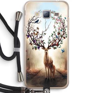 CaseCompany Seasons Change: Samsung Galaxy J3 (2016) Transparant Hoesje met koord