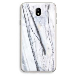 CaseCompany Gestreepte marmer: Samsung Galaxy J7 (2017) Transparant Hoesje
