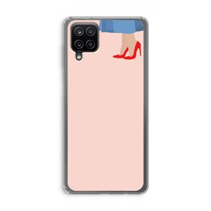 CaseCompany High heels: Samsung Galaxy A12 Transparant Hoesje