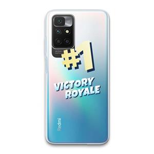 CaseCompany Victory Royale: Xiaomi Redmi 10 Transparant Hoesje