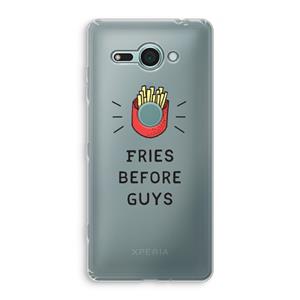 CaseCompany Fries before guys: Sony Xperia XZ2 Compact Transparant Hoesje