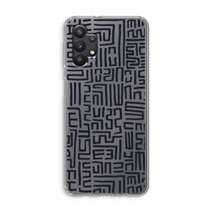 CaseCompany Moroccan Print: Samsung Galaxy A32 5G Transparant Hoesje