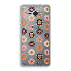 CaseCompany Donuts: Sony Xperia XZ2 Compact Transparant Hoesje