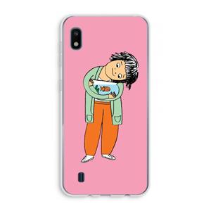 CaseCompany Visknuffel: Samsung Galaxy A10 Transparant Hoesje