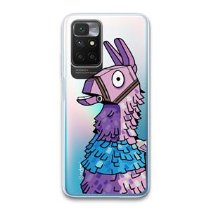 CaseCompany Lama: Xiaomi Redmi 10 Transparant Hoesje