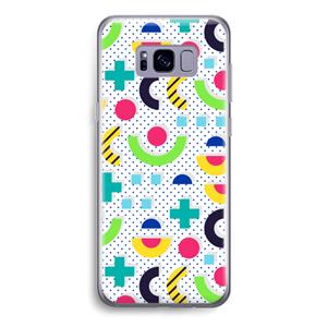 CaseCompany 8-bit N°1: Samsung Galaxy S8 Transparant Hoesje