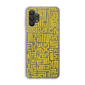 CaseCompany Majorelle Blue Print: Samsung Galaxy A32 5G Transparant Hoesje